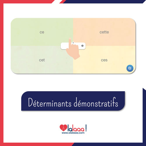 Déterminants démonstratifs