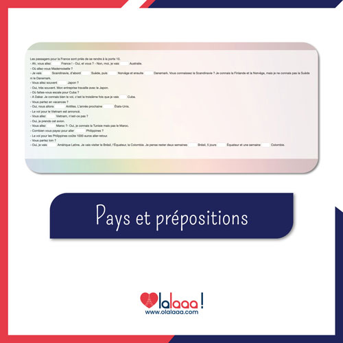 Pays et prépositions